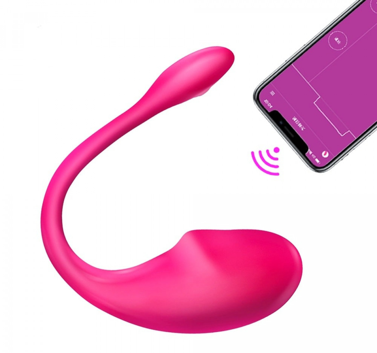 Lush 3 vibrator connected to phone