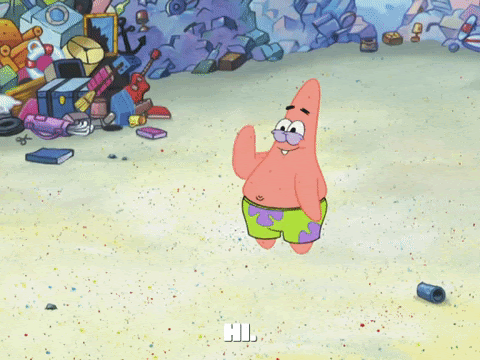 Patrick waving hi