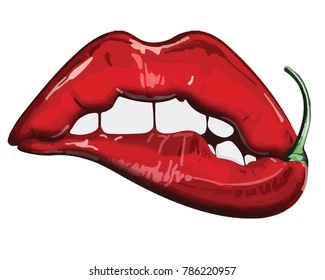 lips shaped like chilli