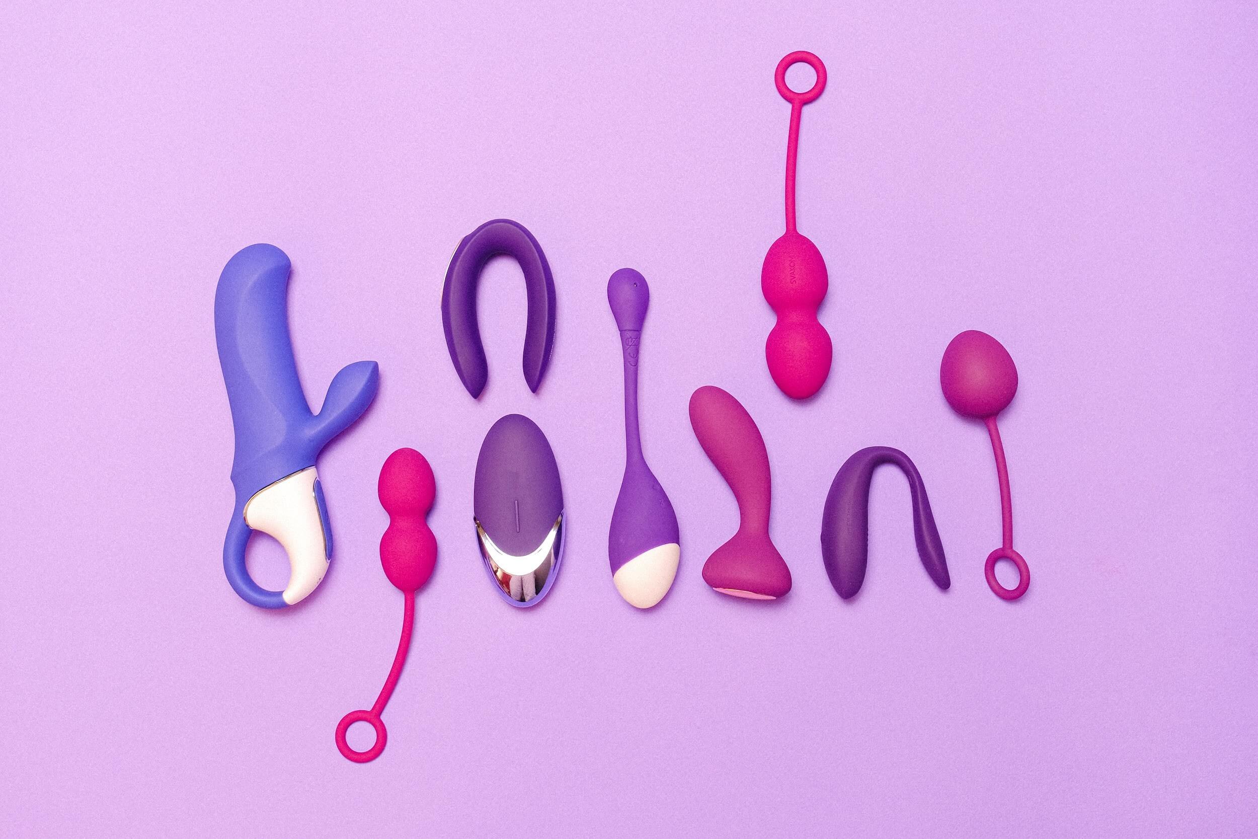 A variety of sex toys